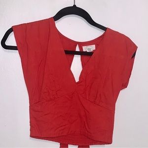 Japna red/orange crop top